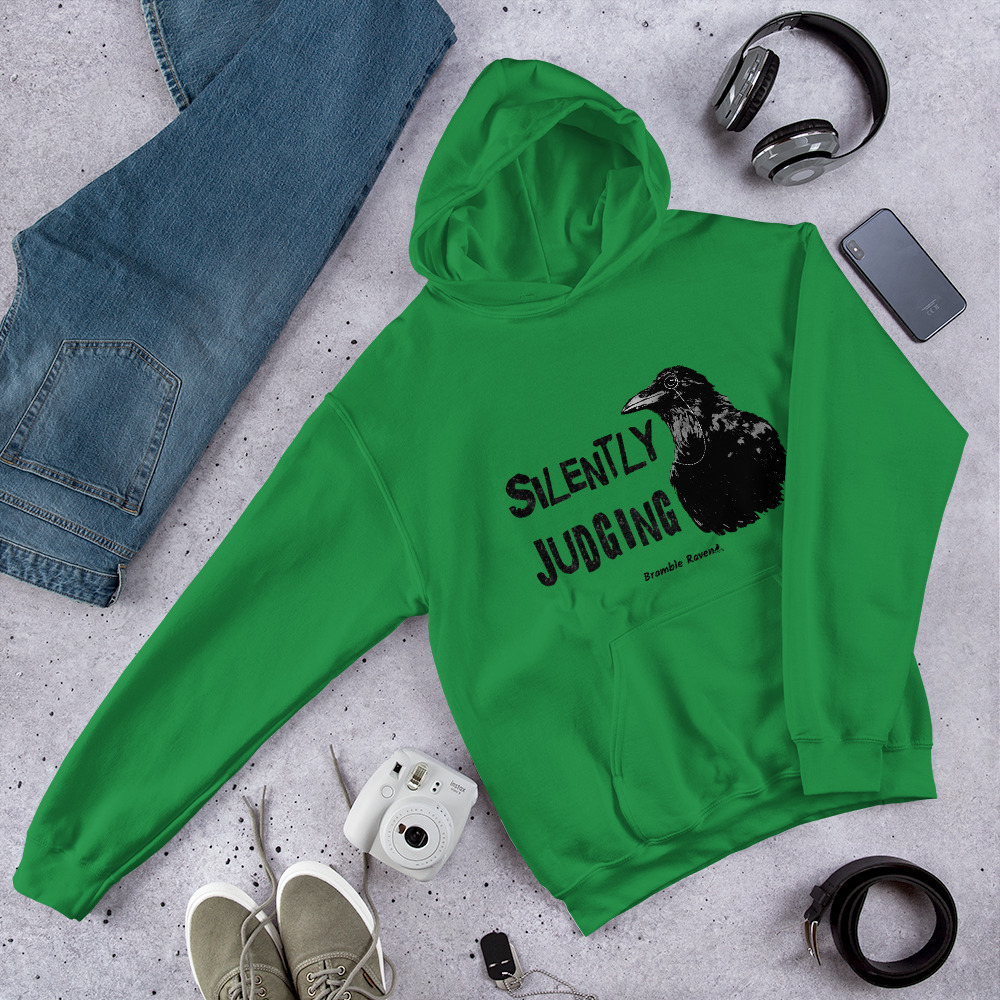 Silently Judging Crow Hoodie - Image 6