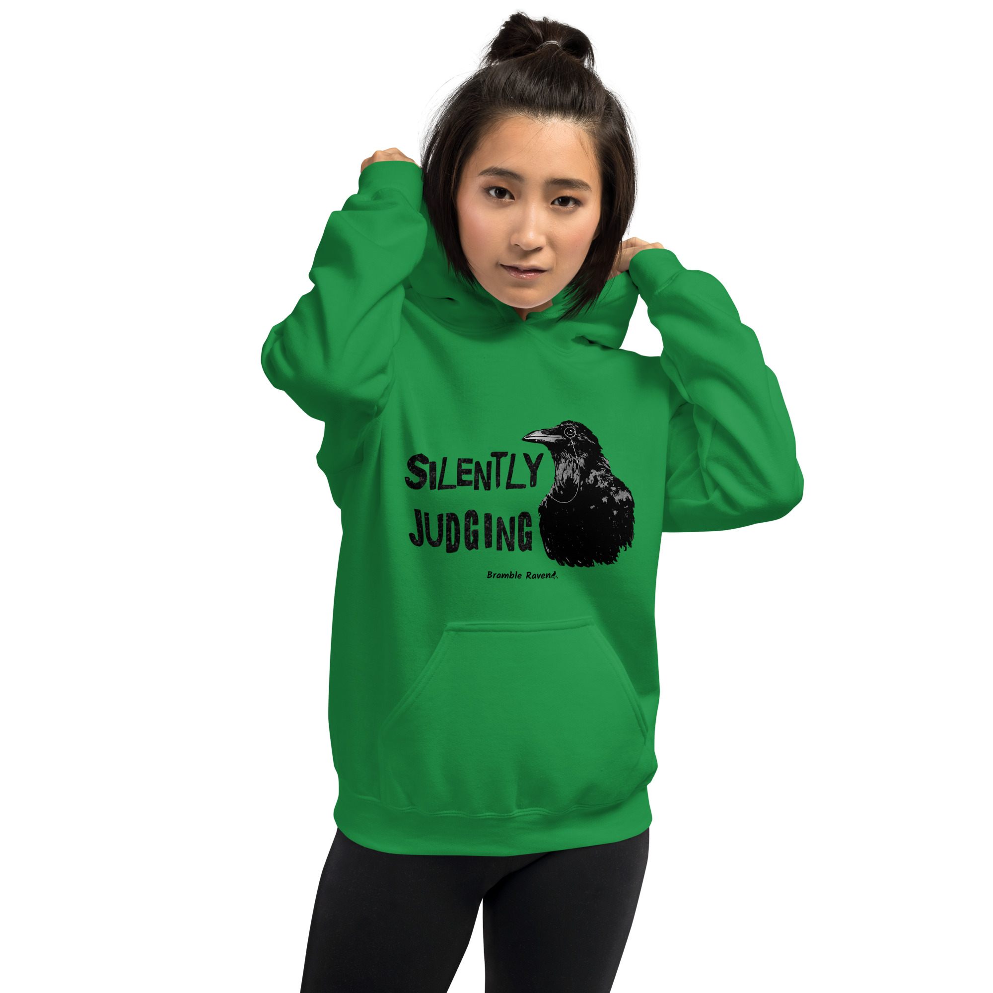Silently Judging Crow Hoodie - Image 4