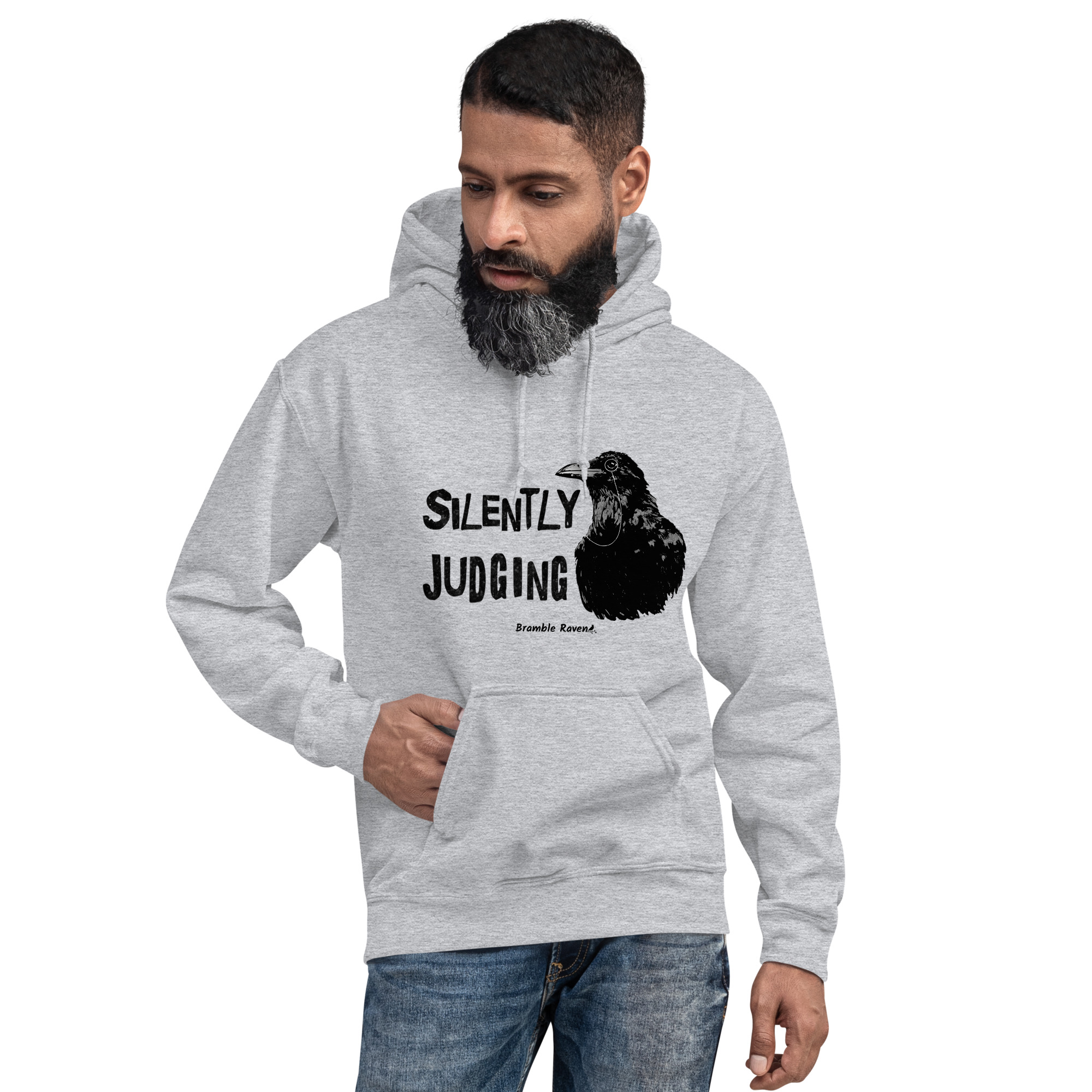 Silently Judging Crow Hoodie - Image 2