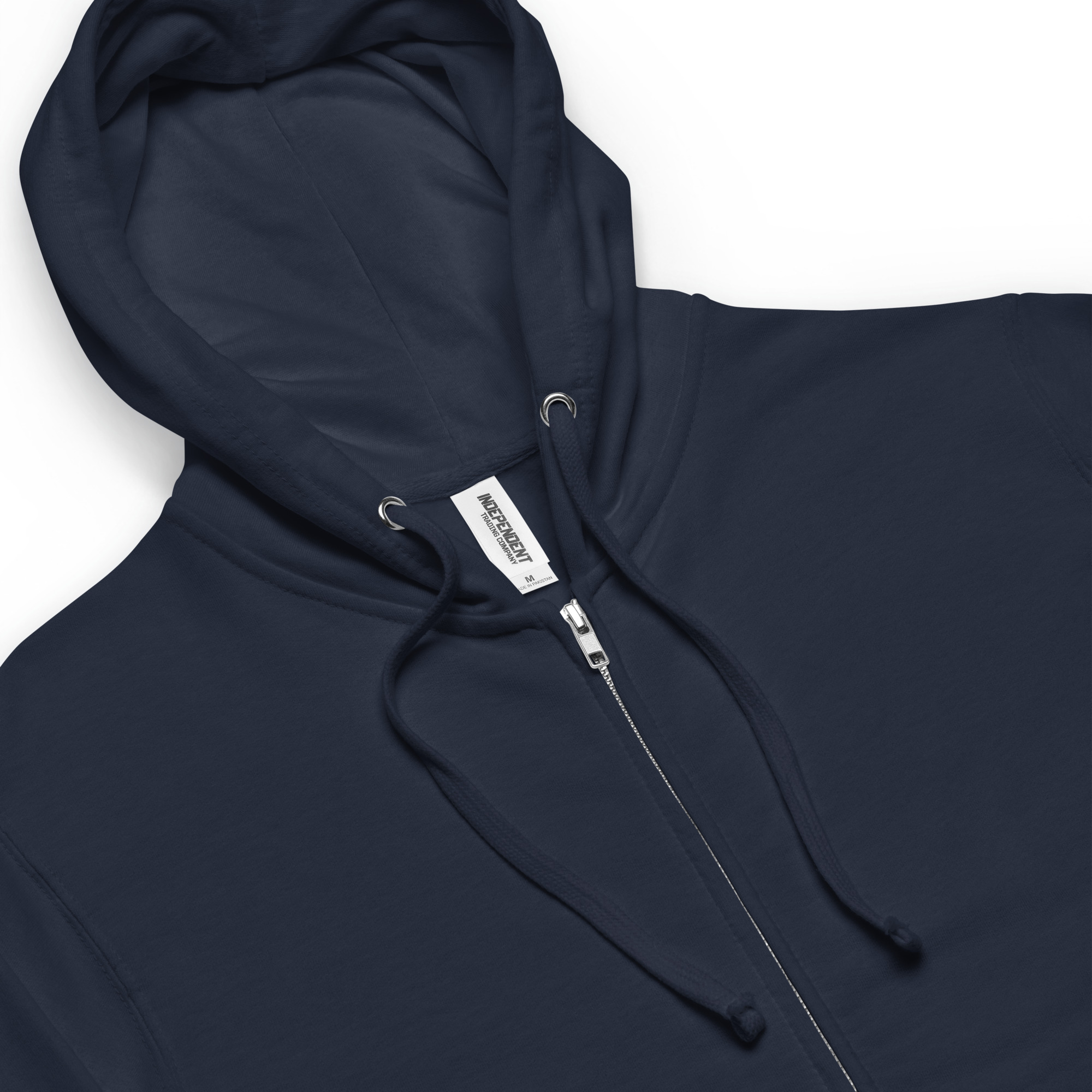 White Deer Skull Fleece Zip Up Hoodie - Image 5