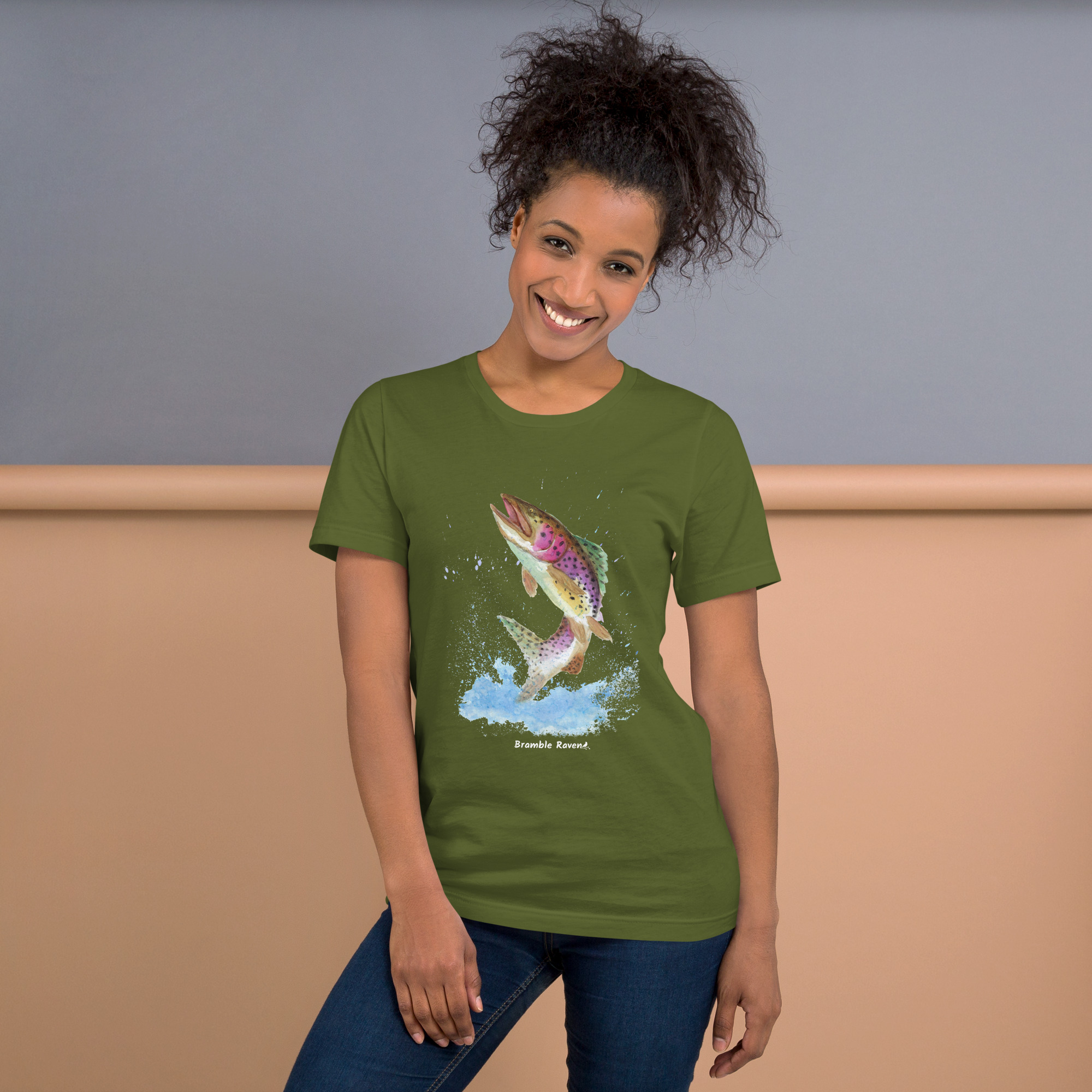 Rainbow Trout T-shirt - Image 6