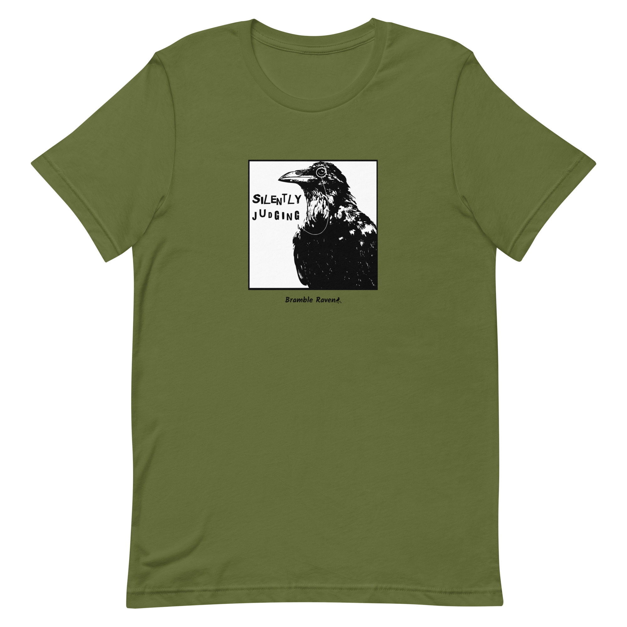 Silently Judging Crow Comic Style T-shirt - Image 12