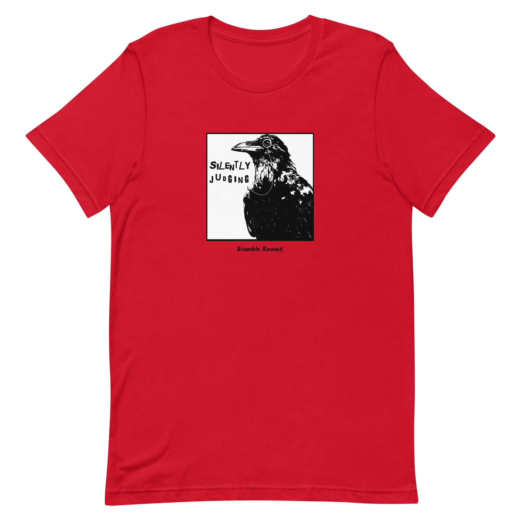 Silently Judging Crow Comic Style T-shirt - Image 10