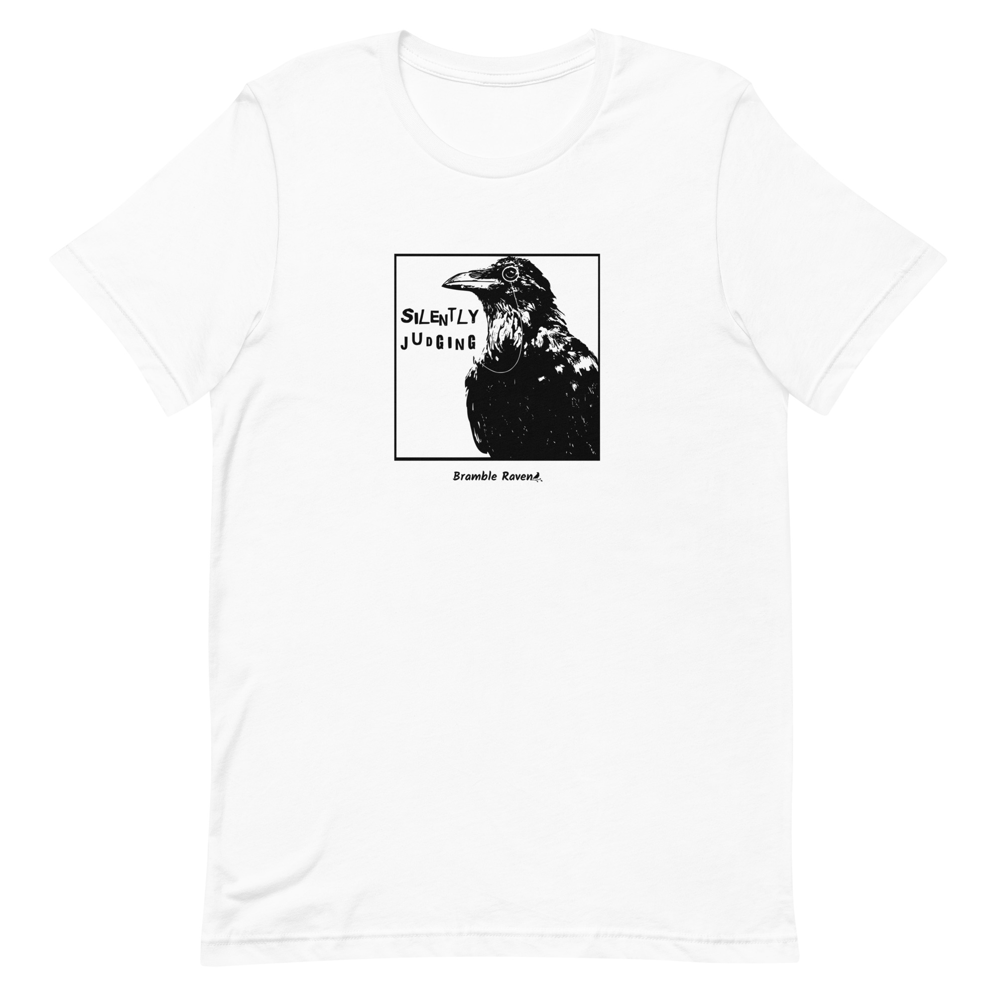 Silently Judging Crow Comic Style T-shirt - Image 16