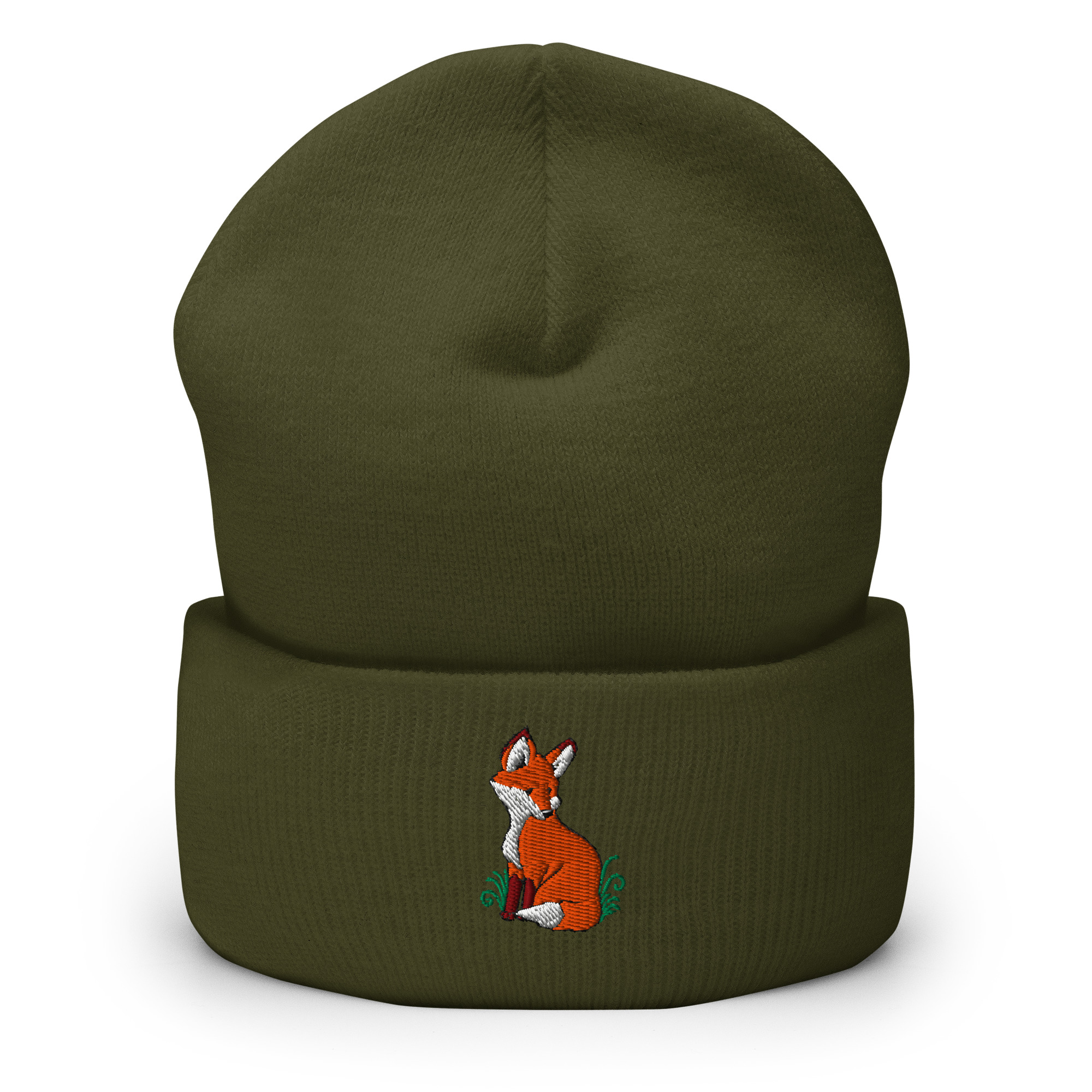 Fox Embroidered Cuffed Beanie - Image 12