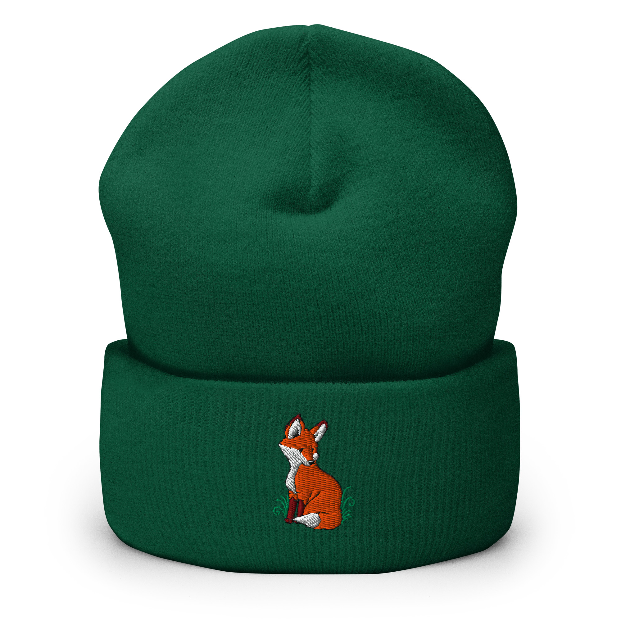 Fox Embroidered Cuffed Beanie - Image 13