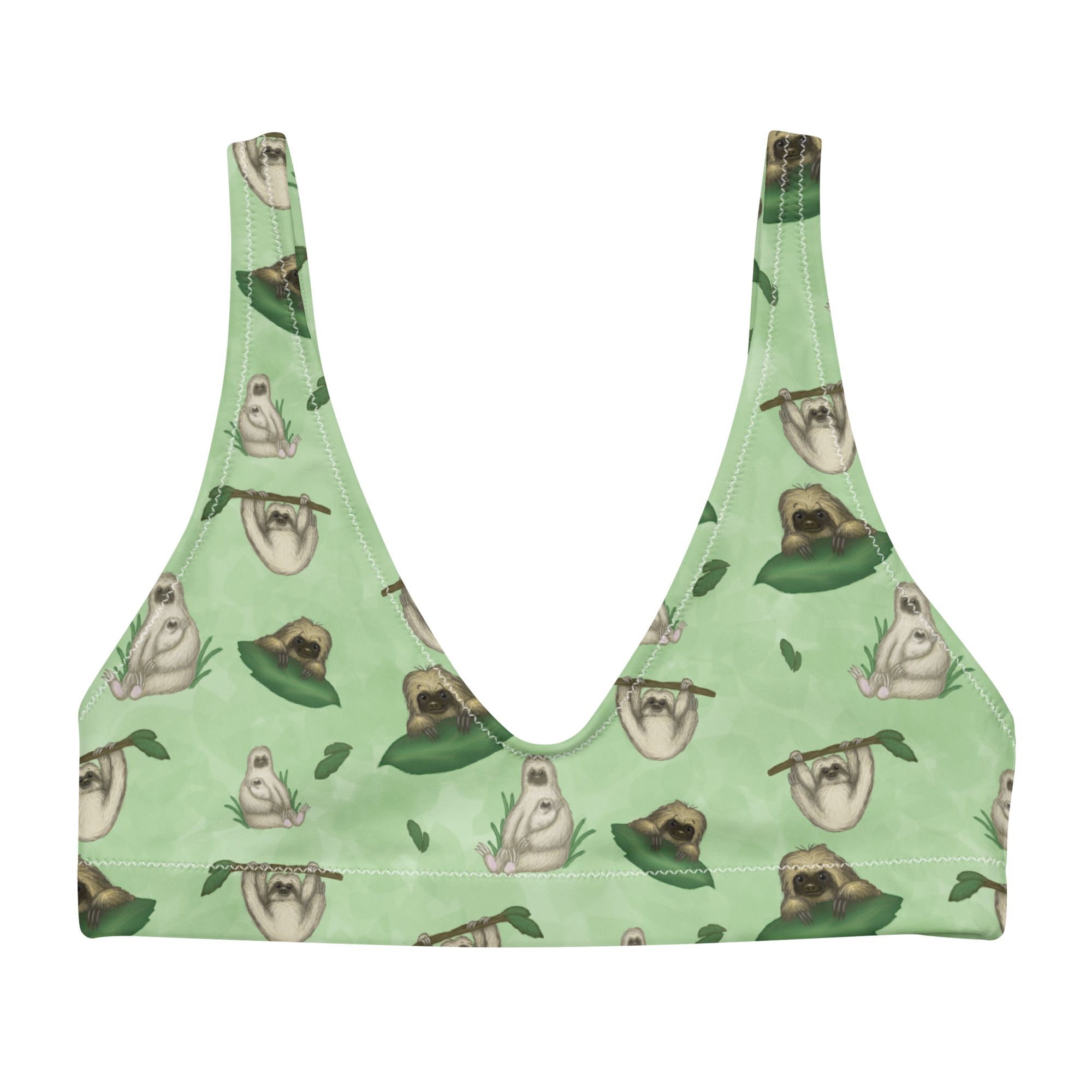 Sloth Bikini Top