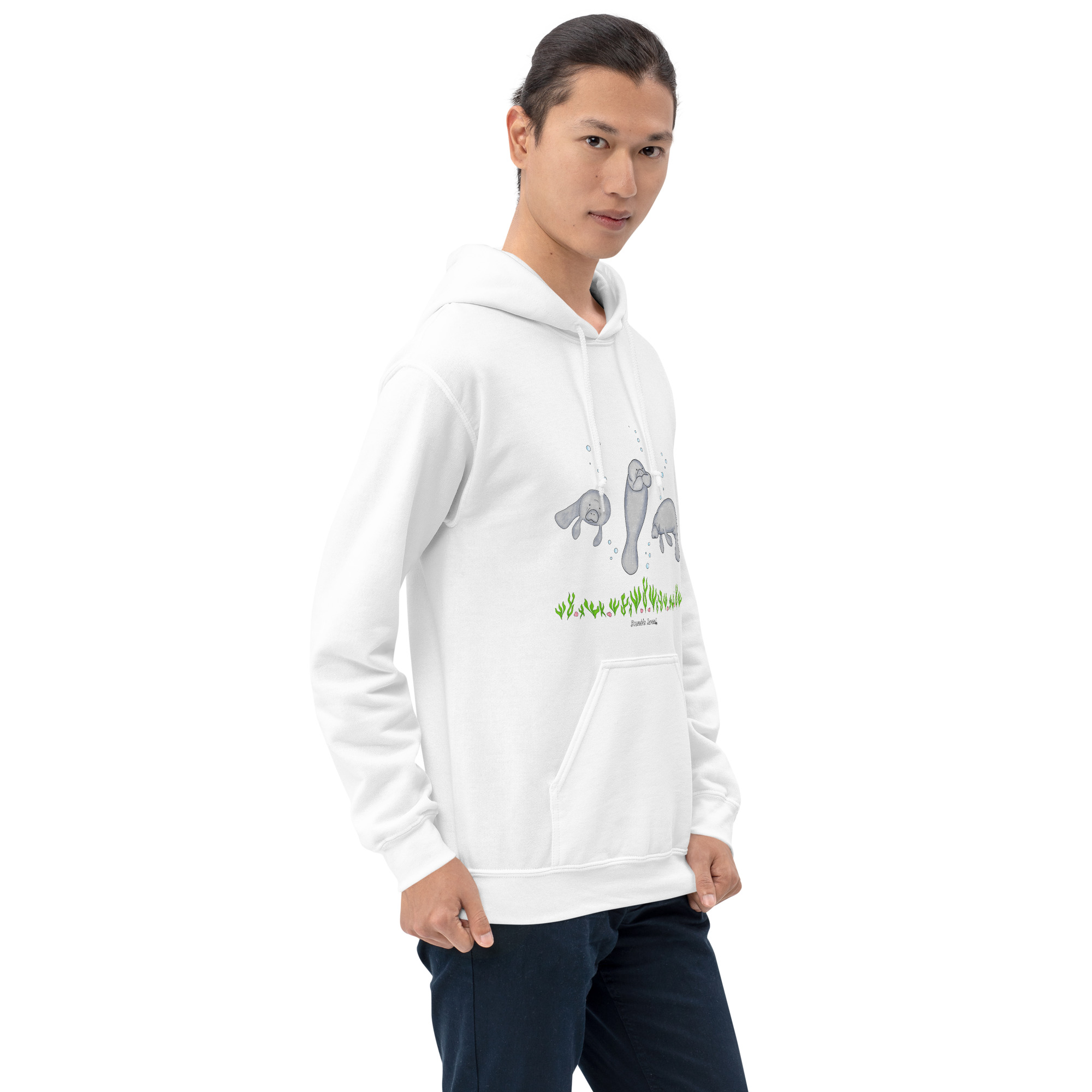 Three Manatees Hoodie - Image 9