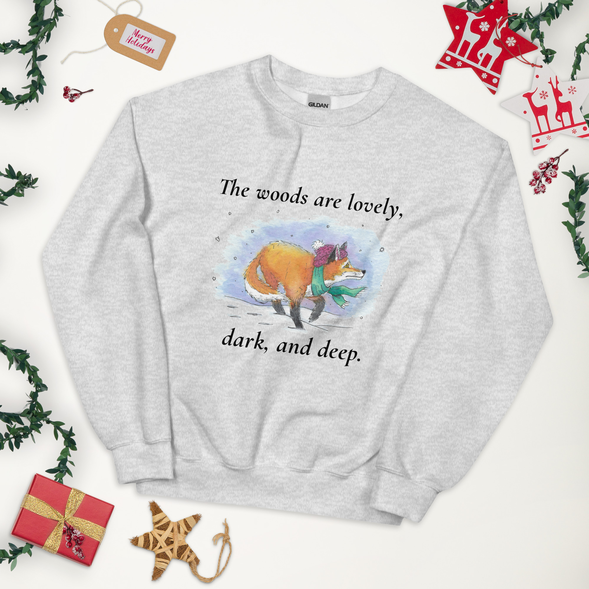 Lovely Woods Winter Fox Sweatshirt - Image 4