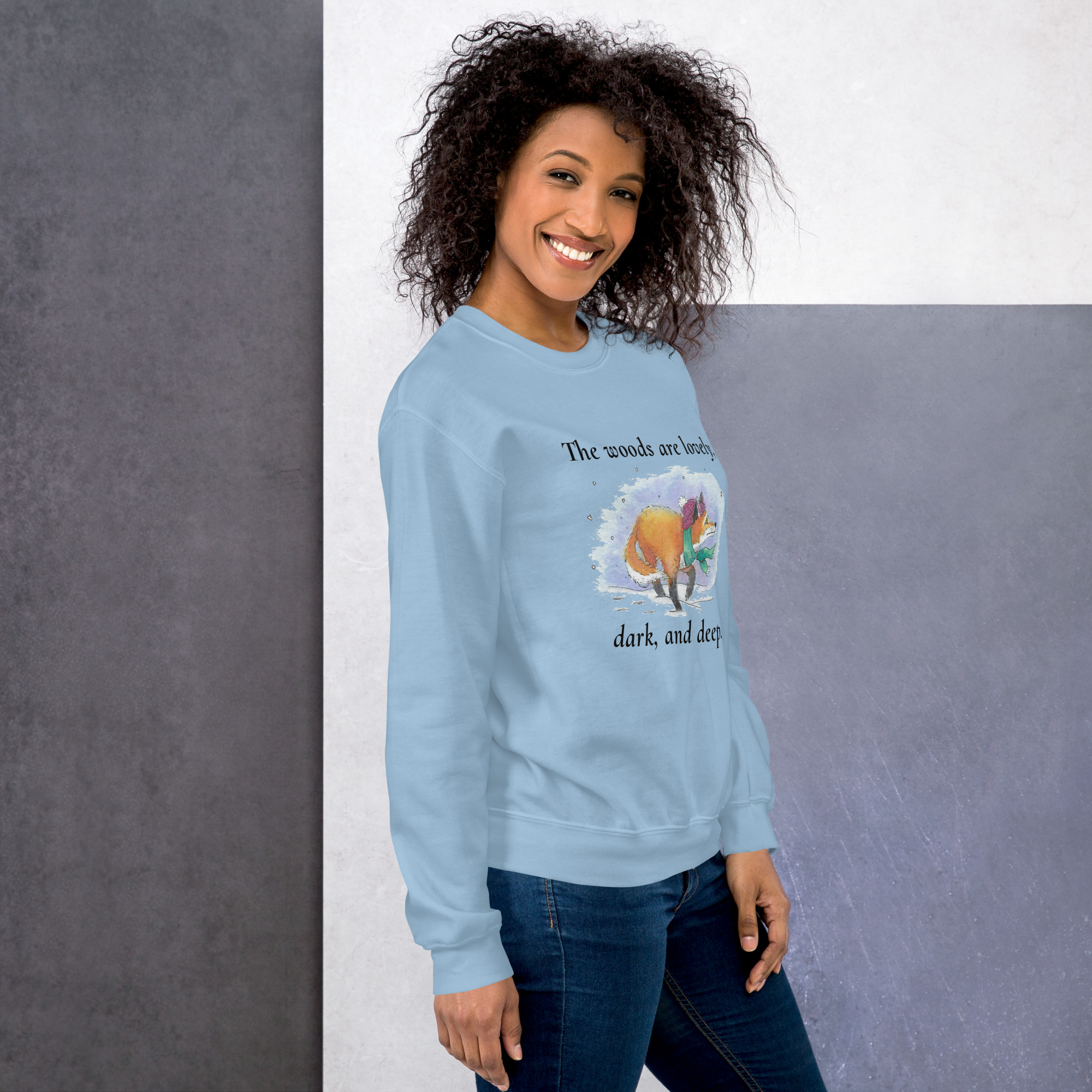 Lovely Woods Winter Fox Sweatshirt - Image 2