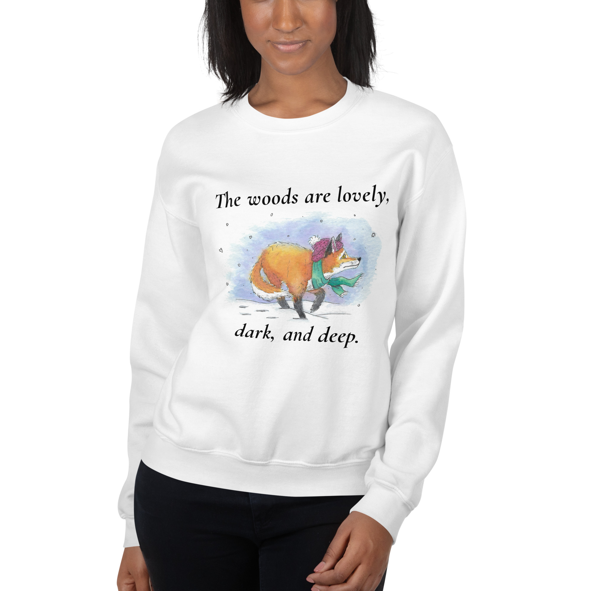 Lovely Woods Winter Fox Sweatshirt - Image 6