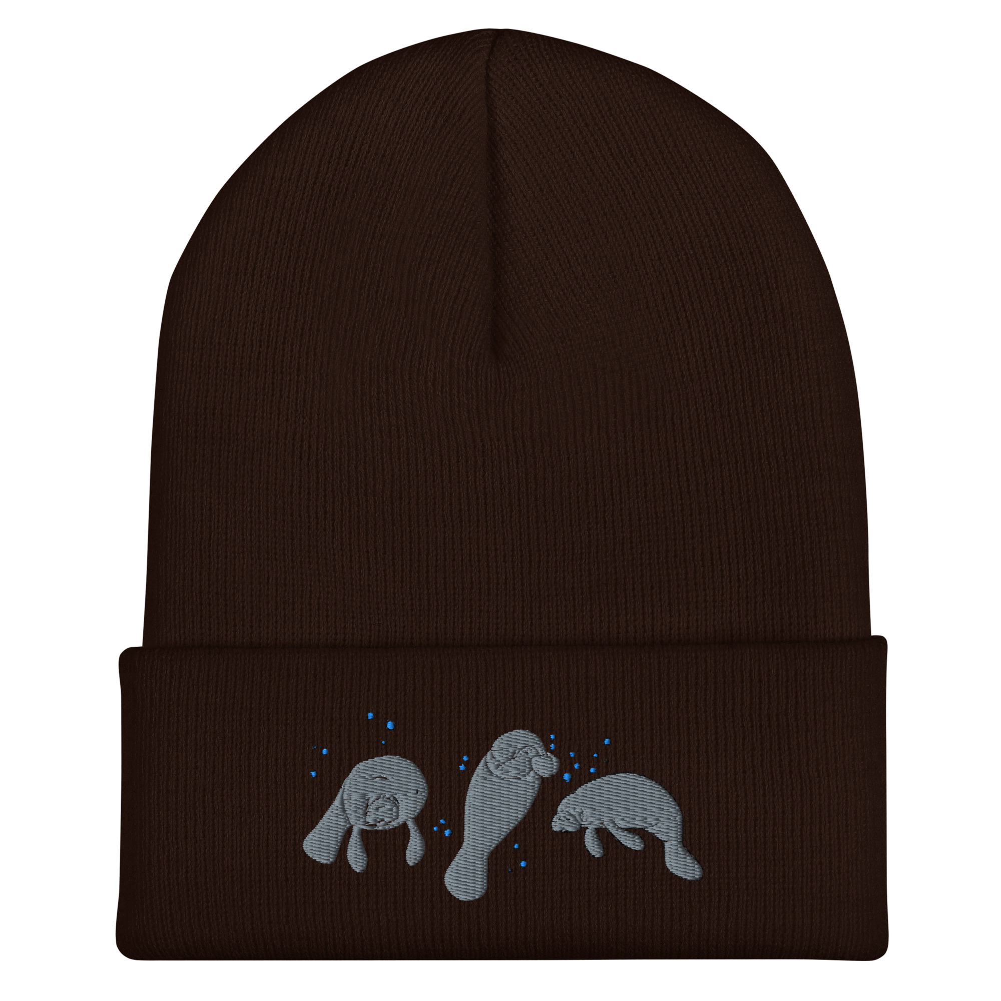 Manatee Embroidered Cuffed Beanie - Image 2