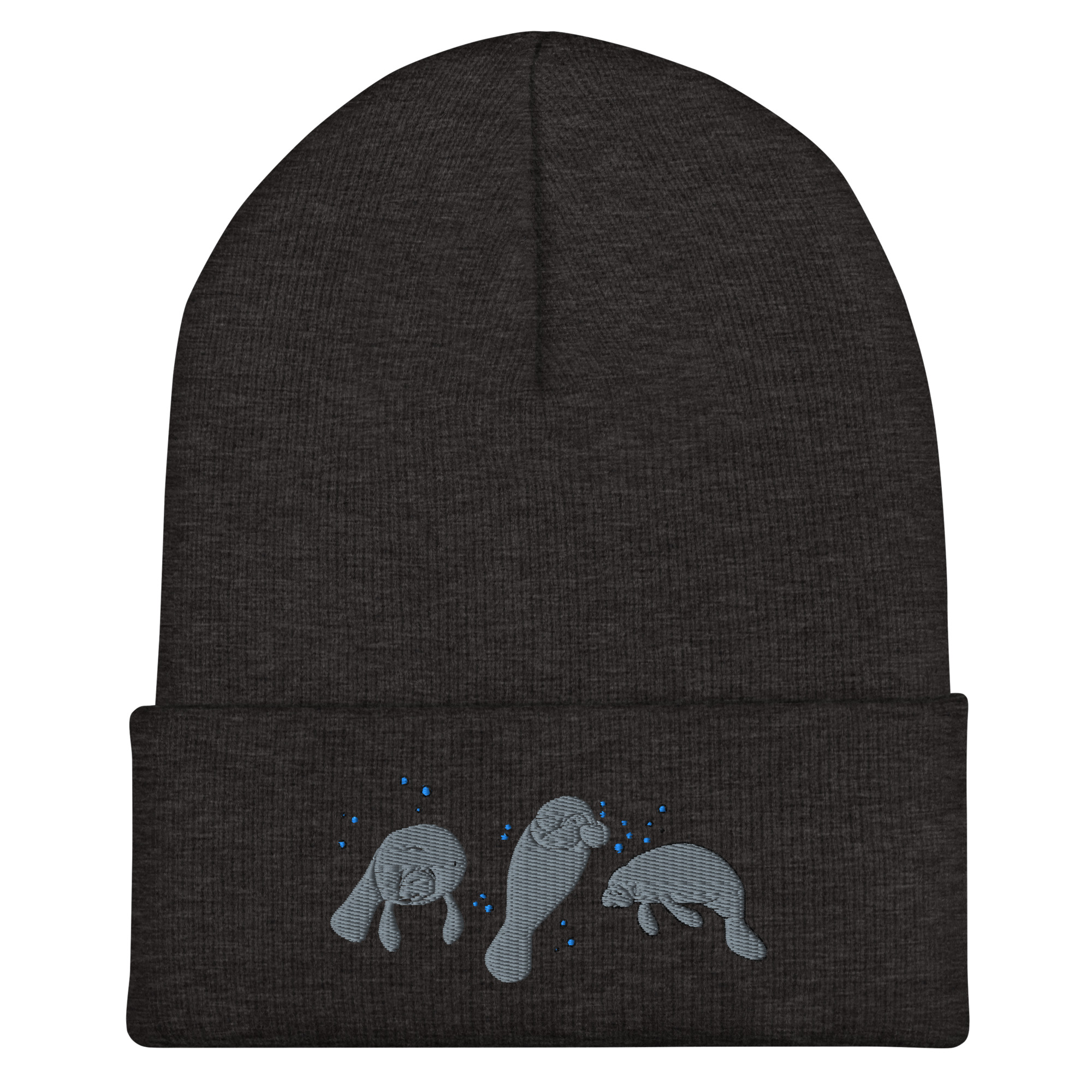 Manatee Embroidered Cuffed Beanie - Image 4