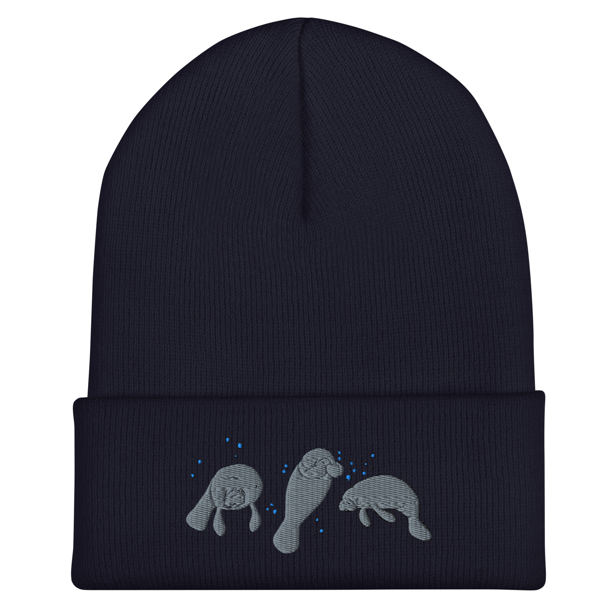 Manatee Embroidered Cuffed Beanie - Image 3
