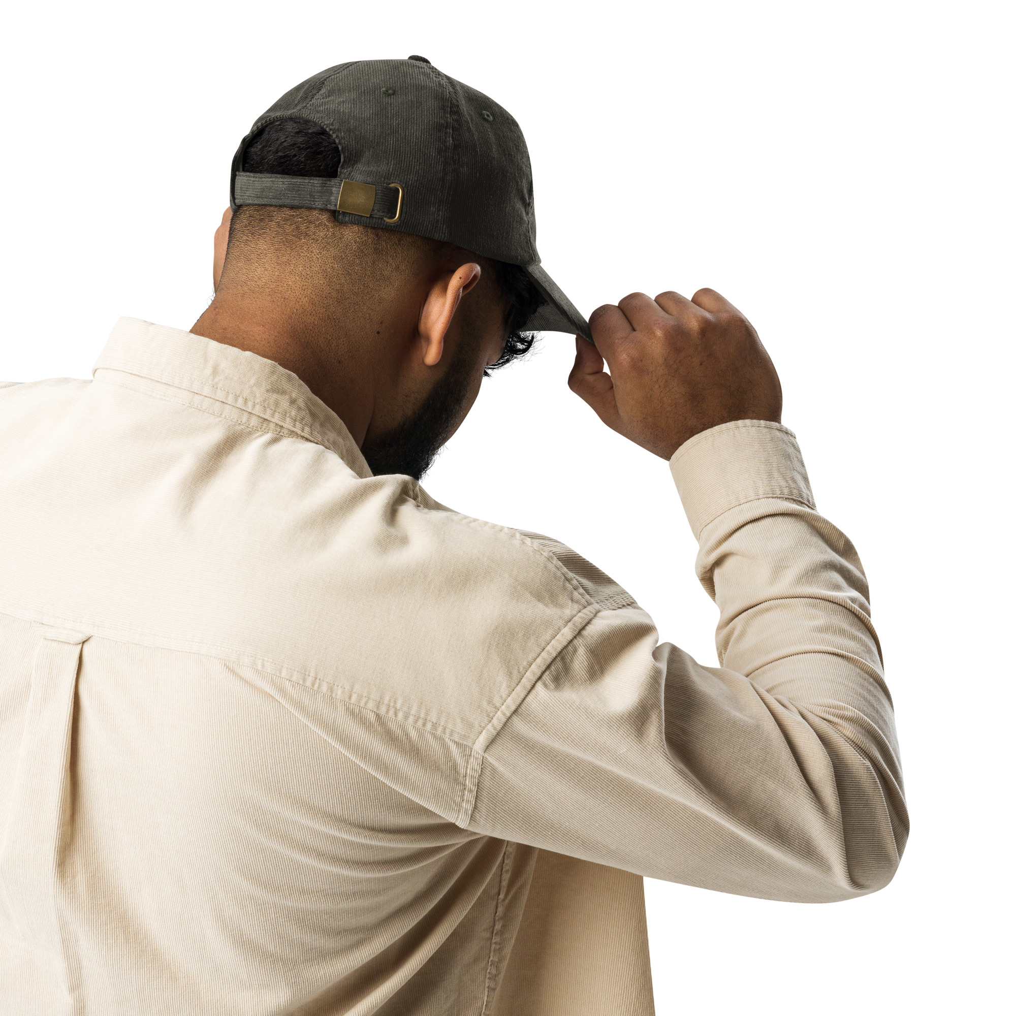 Manatee Embroidered Corduroy Cap - Image 10